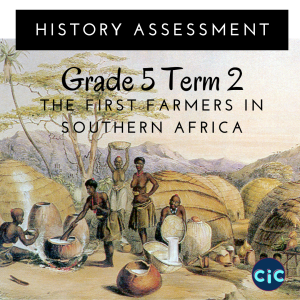 Grade 5 Term 2 History Formal Assessment